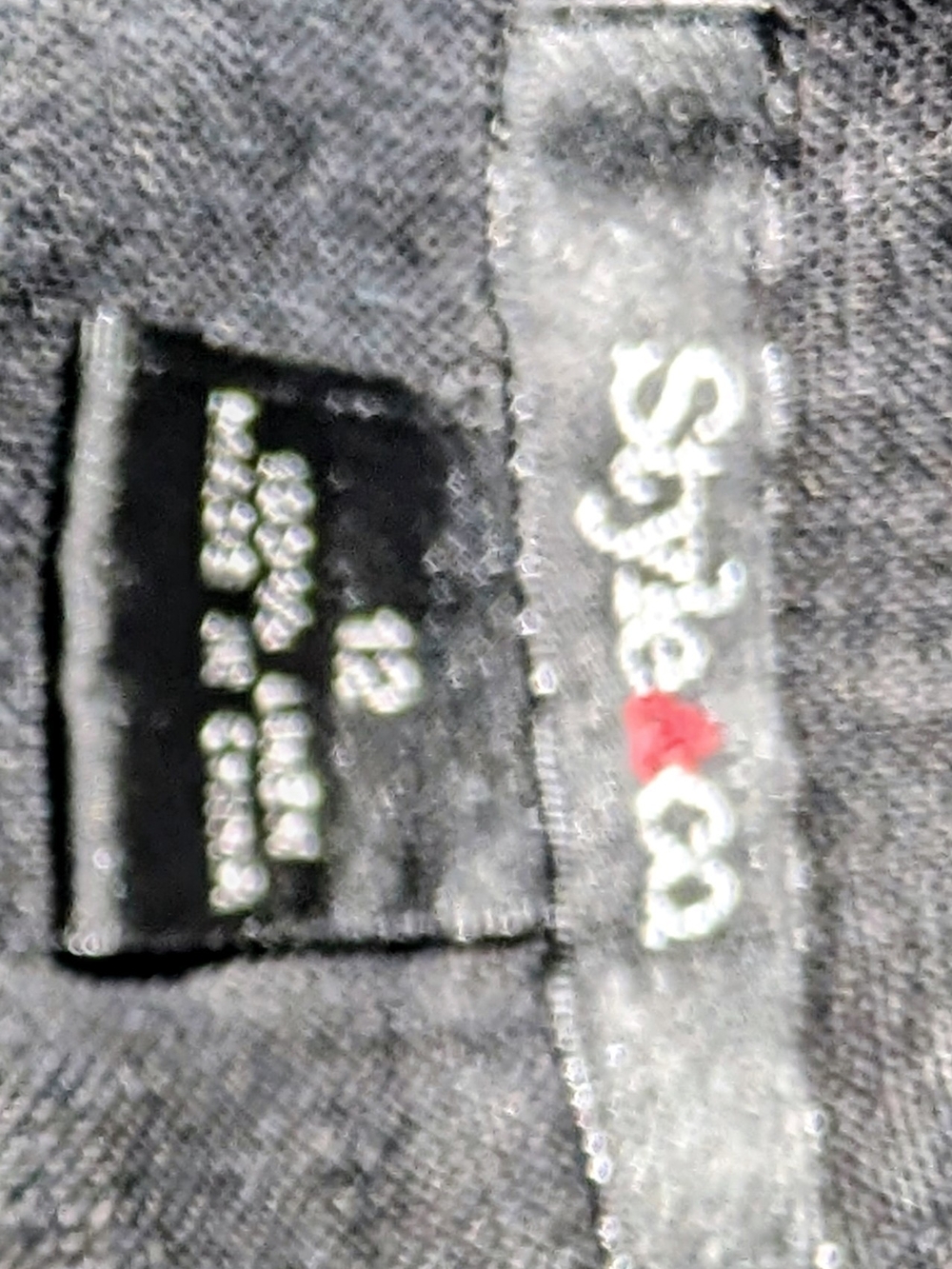 Women’s Style & Co Black Linen A-Line Skirt with Contrast Stitching Size 12 - Picture 6 of 6